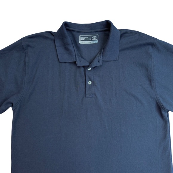 Cutter & Buck Polo Golf Shirt Mens Large  CB DryTec Luxe Casual Blue Wicking Top - Picture 3 of 8